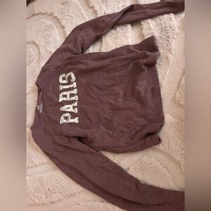 Paris Graphic Long Sleeve Top